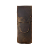  Blázek és Anni prémium minőségű, nagyméretű bőr tolltartó 7*16 cm - Barna