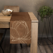  Blink12 bársony asztali futó Barna 35x180 cm party kellék