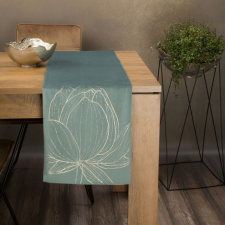  Blink12 bársony asztali futó Sötét menta 35x140 cm party kellék