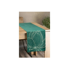 Blink12 bársony asztali futó Sötétzöld 35x140 cm party kellék