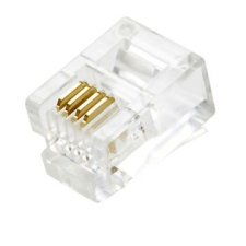 BLM Hungary Kft. RJ11 6P4C telefon csatlakozó dugó 1db kábel és adapter