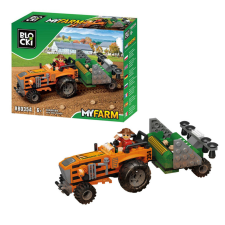 BLOCKI MyFarm Traktor vetőgéppel építőkocka szett 143 db barkácsolás, építés