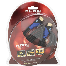 Blow 92-683# HDMI-HDMI 8k 3m Fonott Csatlakozó ( ) kábel és adapter
