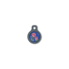 Blucky Blooming Rose Dark Blue Dog Tag small