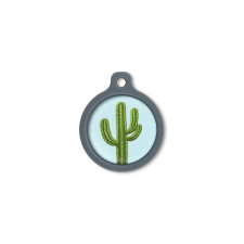 Blucky Cactus Pastel Turquoise Dog Tag large nyakörv, póráz, hám kutyáknak