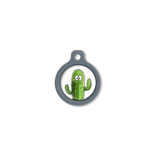 Blucky Cactus White Dog Tag medium nyakörv, póráz, hám kutyáknak