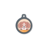 Blucky Happy Pup Pastel Orange Dog Tag large