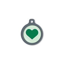 Blucky Heart Pastel Green Dog Tag large nyakörv, póráz, hám kutyáknak