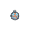 Blucky Octo Turquoise Blue Dog Tag medium