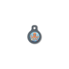 Blucky Octo Turquoise Blue Dog Tag small