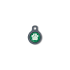 Blucky Wild Paw Dark Green Dog Tag small