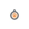 Blucky Wild Paw Pastel Orange Dog Tag medium