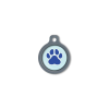 Blucky Wild Paw Pastel Turquoise Dog Tag medium