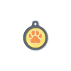Blucky Wild Paw Yellow Dog Tag large