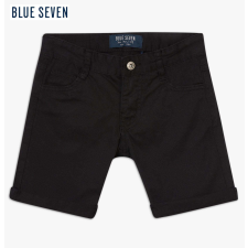 Blue Seven zsebes pamut short fekete 10 év (140 cm) gyerek nadrág