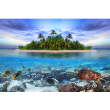  Blueback Mat Sziget halakkal mintás tapéta, 250 x 200 cm tapéta, díszléc és más dekoráció