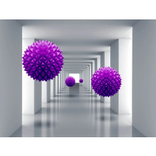  Blueback MAT tapéta, alagút lila golyókkal, 250 x 200 cm tapéta, díszléc és más dekoráció