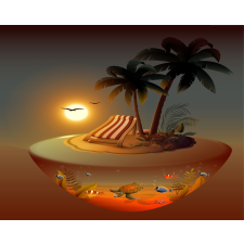  Blueback MAT tapéta, pálmafák 22, 250 x 200 cm tapéta, díszléc és más dekoráció