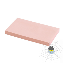BLUERING 76x127 mm pasztell rózsaszín öntapadó jegyzettömb - 80 lap/tömb jegyzettömb