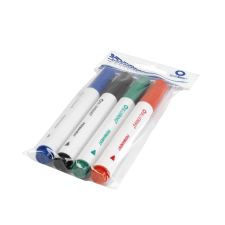 BLUERING Alkoholos marker készlet, 3mm, kerek hegyű 4-es Bluering®, 4 klf. szín filctoll, marker