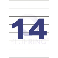 BLUERING Etikett címke, 105x42,4mm, 14 címke/lap Bluering® etikett
