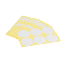 BLUERING Etikett címke, 50mm, körcímke 60 db/csomag Bluering® fehér etikett