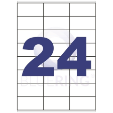 BLUERING Etikett címke, 70x36mm, 100lap, 24 címke/lap Bluering® etikett