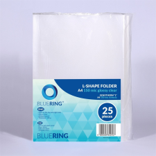 BLUERING Genotherm 'L' A4 150 micron víztiszta BLUERING 25 db lefűző