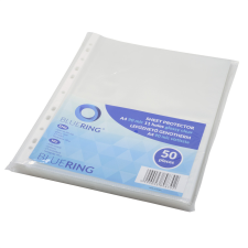 BLUERING Genotherm lefűzhető, A4, 90 micron víztiszta Bluering® 50 db/csomag, irattartó
