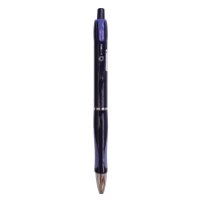 BLUERING Golyóstoll nyomógombos Bluering® V5 fekete test gumírozott fogó, írásszín kék toll