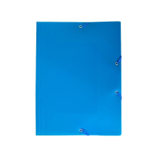 BLUERING Gumis mappa A4, műanyag Bluering® kék mappa