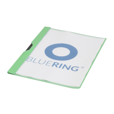 BLUERING Gyorsfűző klip mappa A4, műanyag 30laphoz fém klippes Bluering® zöld mappa