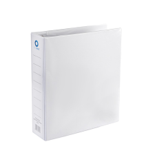 BLUERING Gyűrűskönyv panorámás A4, 7,6cm, 4 gyűrűs Bluering® fehér gyűrűskönyv