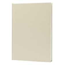 BLUERING Határidőnapló agenda Standard A5, napi, fehérlapokkal (bézs) 2023. Bluering® határidőnapló