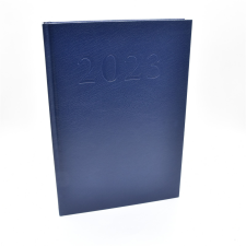 BLUERING Határidőnapló agenda Standard A5, napi, fehérlapokkal (kék) 2023. Bluering® határidőnapló