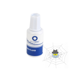 BLUERING ® hibajavító folyadék 20 ml - vízbázisú - szivacsos végű hibajavító
