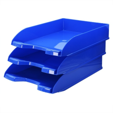 BLUERING Irattálca műanyag 345, 345x255x65mm, Bluering®, kék irattálca
