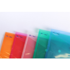 BLUERING Irattartó tasak A5, PP patentos Bluering® transzparens piros irattartó