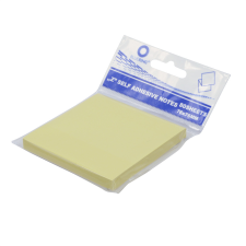 BLUERING Jegyzettömb öntapadó, 76x76mm, 80lap, &#039;Z&#039; Bluering® , sárga post-it