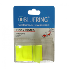 BLUERING Jelölőcímke 25x45mm, 50lap, műanyag Bluering® sárga információs címke