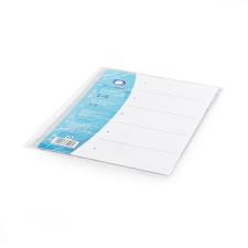 BLUERING Regiszter műanyag 1-5 Bluering® szürke regiszter és tartozékai