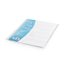 BLUERING Regiszter műanyag 1-6 Bluering® szürke regiszter és tartozékai