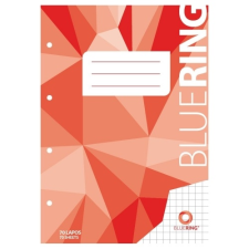 BLUERING Spirálfüzet A4, 70lap, kockás perforált lyukasztott Bluering® füzet