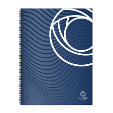 BLUERING Spirálfüzet A4, 80lap, perforált lyukasztott vonalas (5999093897732) füzet