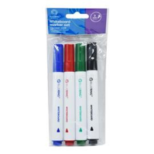 BLUERING Táblamarker készlet, kerek BlueringR, 4 klf. szín (BLUERING_JJ411317WM4) filctoll, marker