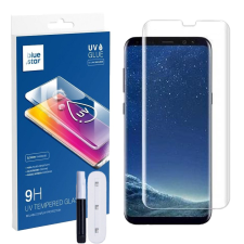 BlueStar Samsung Galaxy S8 Plus üvegfólia, tempered glass, előlapi, UV, edzett, hajlított, Bluestar mobiltelefon kellék