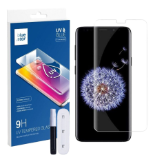 BlueStar Samsung Galaxy S9 üvegfólia, tempered glass, előlapi, UV, edzett, hajlított, Bluestar mobiltelefon kellék