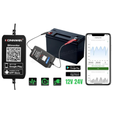  Bluetooth akkumulátortesztelő és figyelő Konnwei BK300 12V/24V autóalkatrész