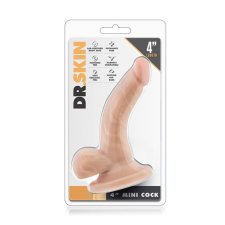 Blush Dr. Skin 4 inch Mini Cock Beige műpénisz, dildó