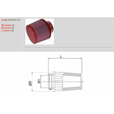 BMC Kúpos Légszűrő Ø52mm - FMSS52-127 egyéb motorkerékpár alkatrész